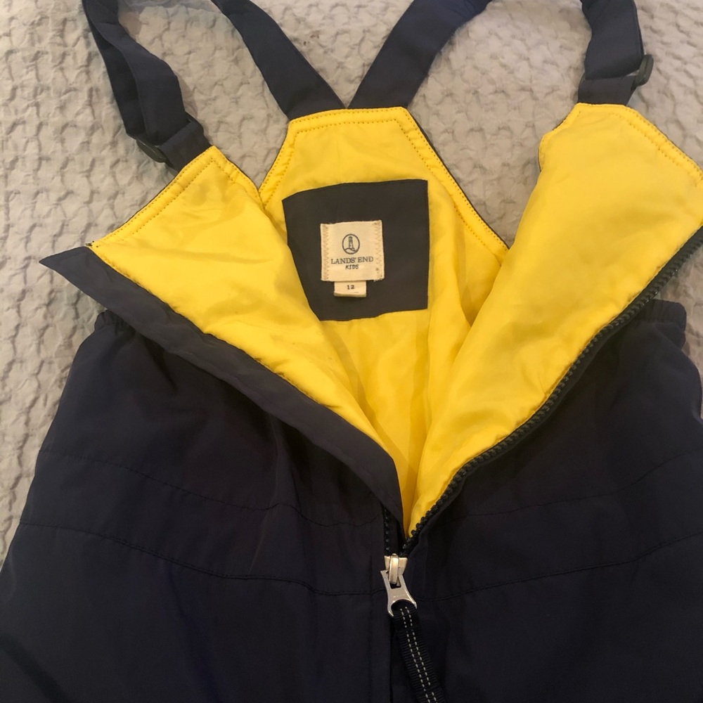 Lands’ End Boys Ski Bib - Navy size 12